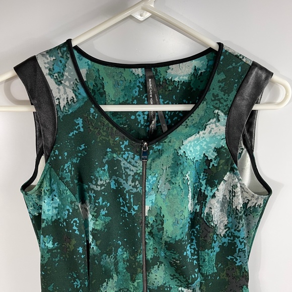 ANDREW MARC Illusion Scuba Fit n Flare Dress 2 - Picture 5 of 8